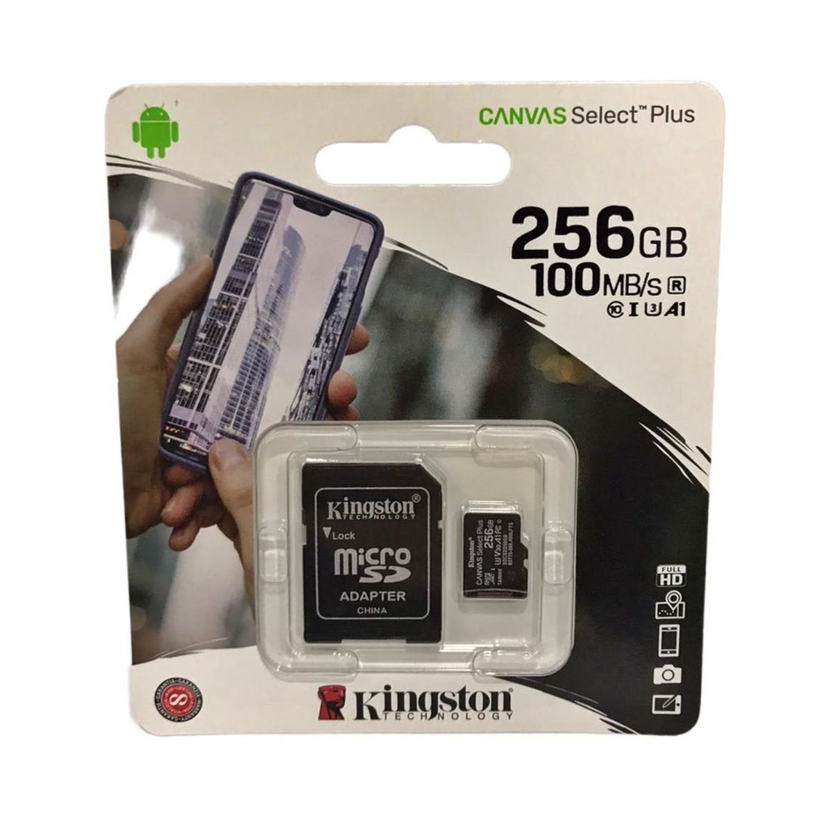KINGSTON - Memoria Micro Sd Kingston 256gb Canvas Select Plus Class10