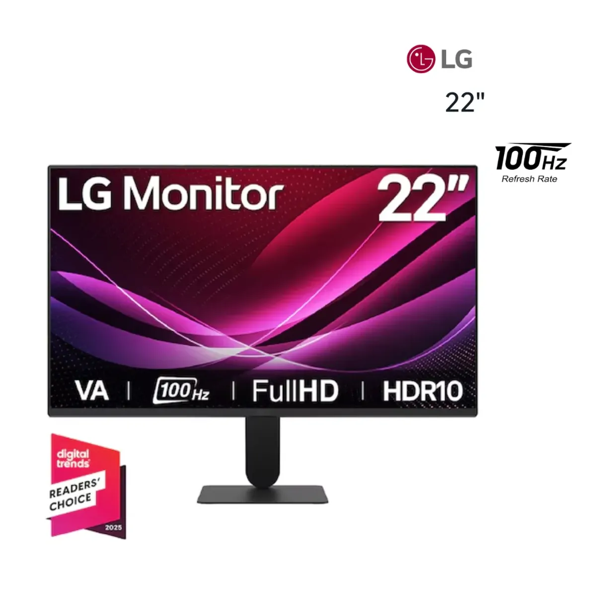 LG - Monitor LG Full HD de 22 con 100Hz y 1ms MBR