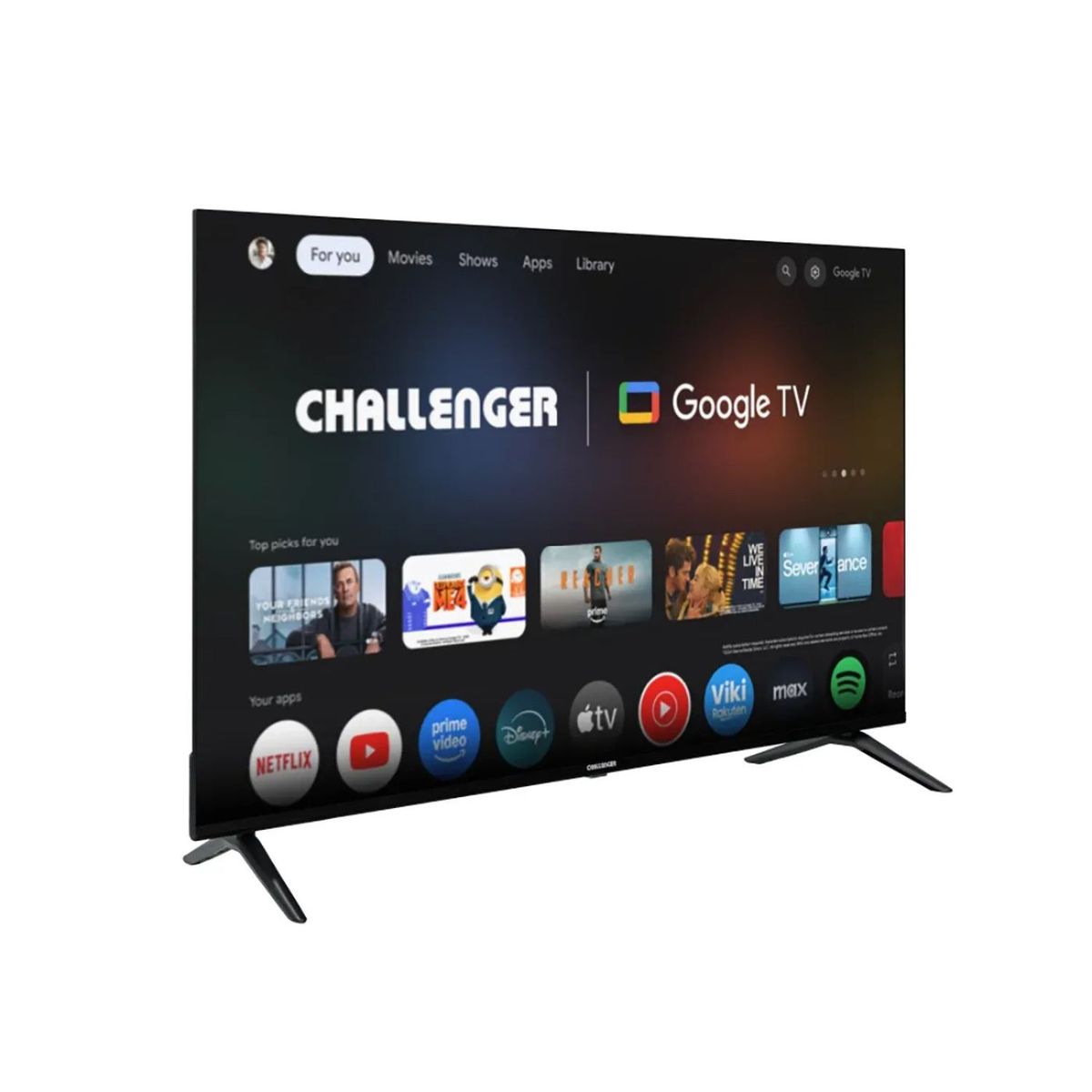 CHALLENGER - Televisor CHALLENGER 55 55TG2771 BT 4K UHD LED Google TV
