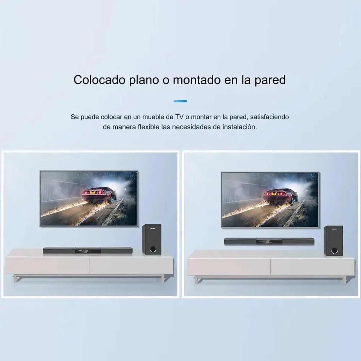GENERICO - Barra de Sonido PK Sound S508 2.1 Bluetooth HDMI ARC 40W