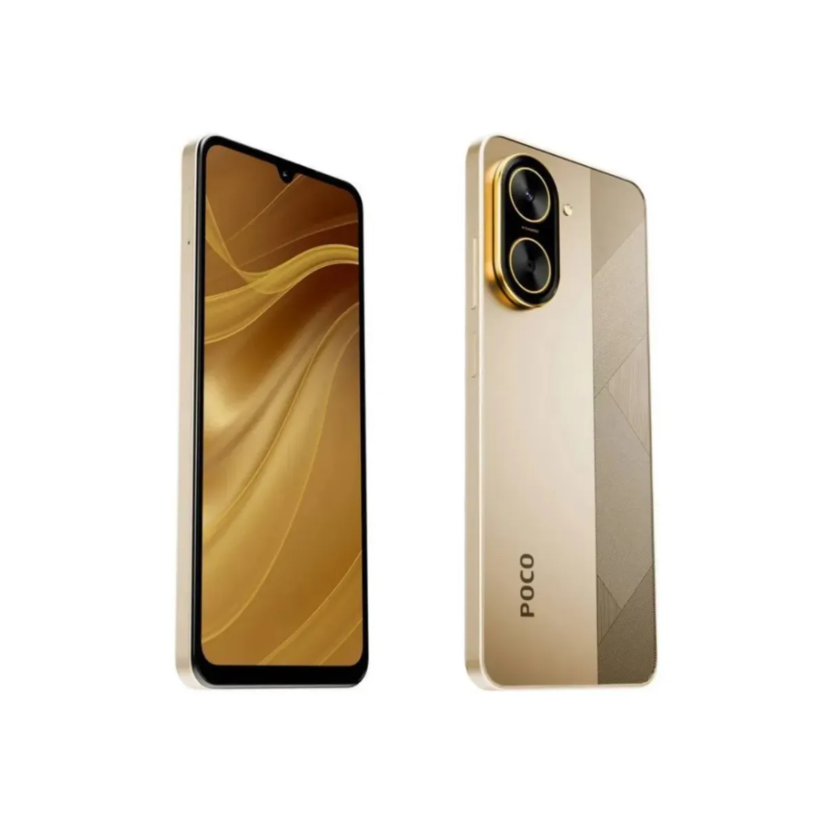 XIAOMI - Celular POCO C71 Gold 4GB RAM 64GB  128GB, Pantalla Inmersiva, Batería de Larga Duración, Android