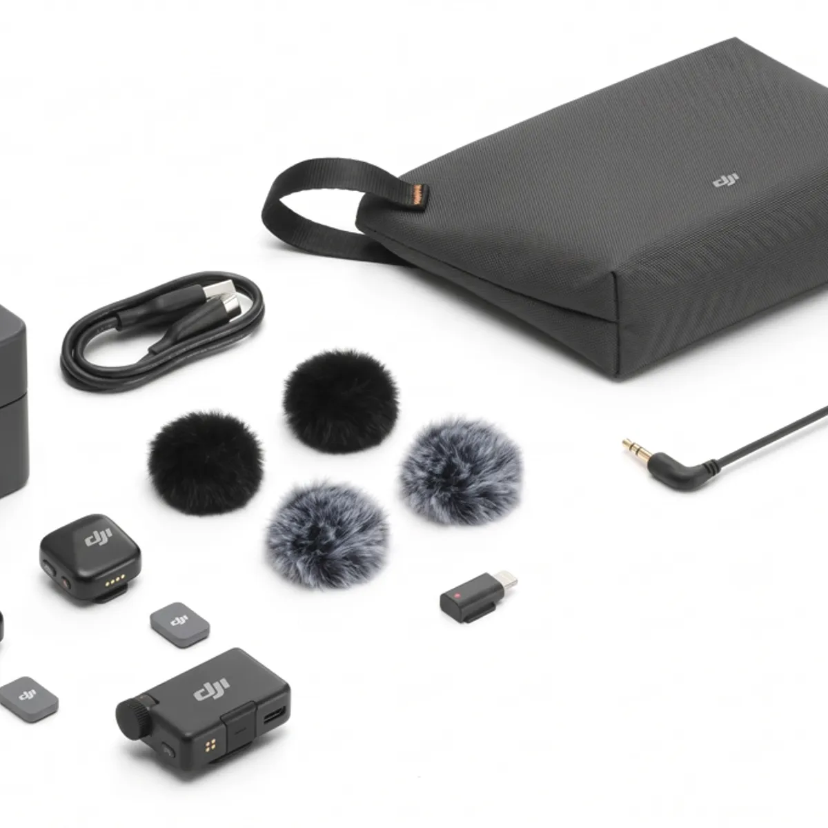 AUDIO PRO - DJI Mic Mini — Sistema de Micrófonos Inalámbricos - 2 TX + 1 RX + Estuche de Carga