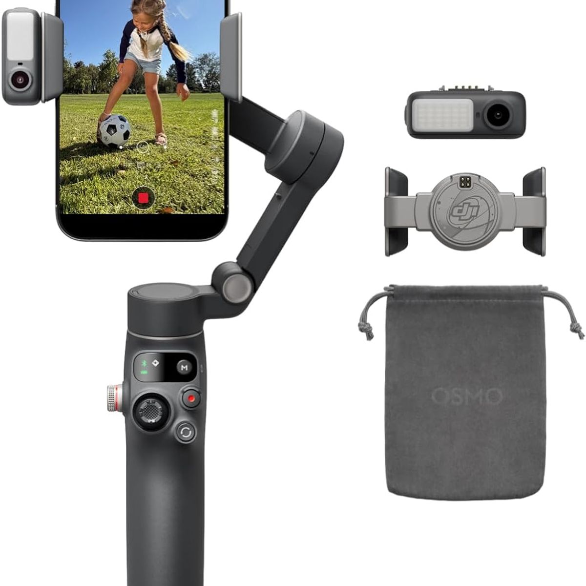 AUDIO PRO - DJI Osmo Mobile 8 – Gimbal 3 Ejes para Smartphone con Seguimiento Inteligente