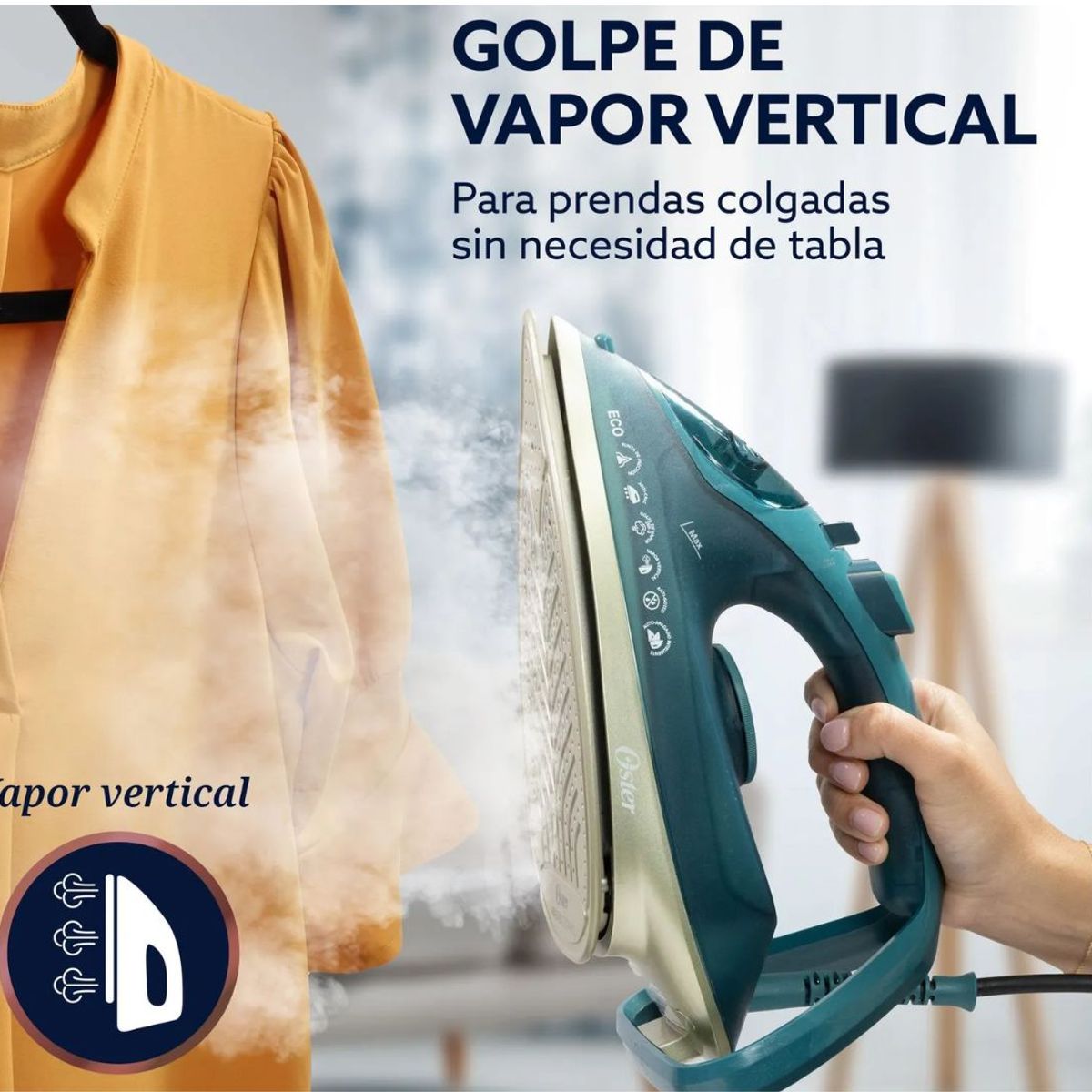 OSTER - Plancha de Vapor Oster, AeroGlide Max S7800, Verde Oscuro, GCSTAC7802