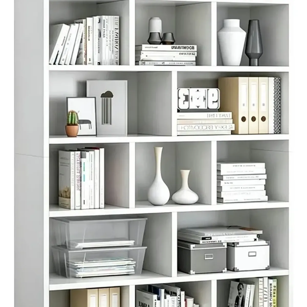ANYHOGAR - Estante Librero Organizador Oficina 180x100x24cm