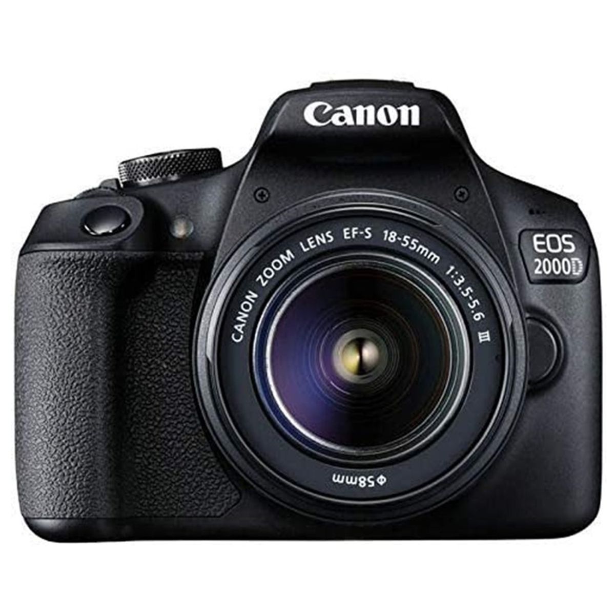 CANON - Cámara Reflex Canon Eos 2000d Dslr con lente 18-55 mm. Color Negro