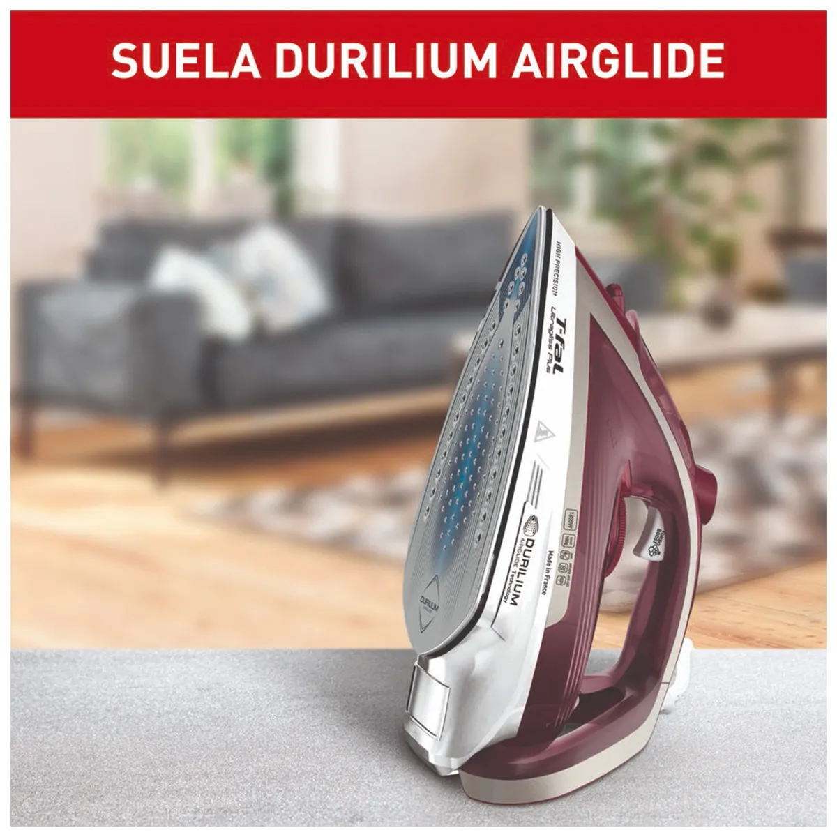 T-FAL - Plancha De Vapor T-FAL Ultragliss Plus con Suela Durilium Airglide
