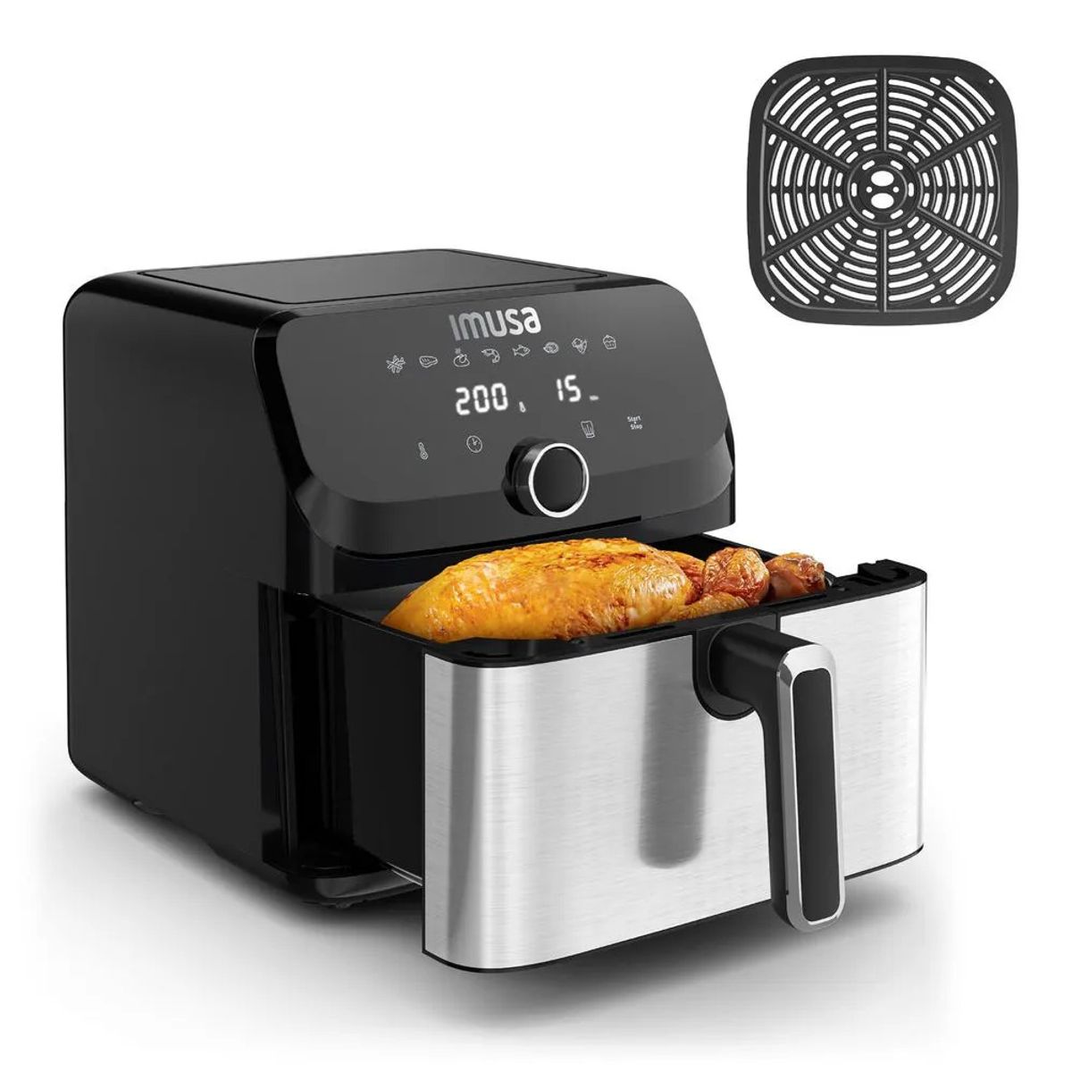 IMUSA - Freidora de Aire IMUSA Easy Fry MEGA 7,5L Digital Negra