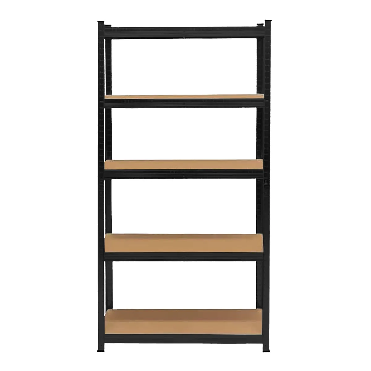 HOMEASY - Estante Metálico De 5 Niveles Color Negro
