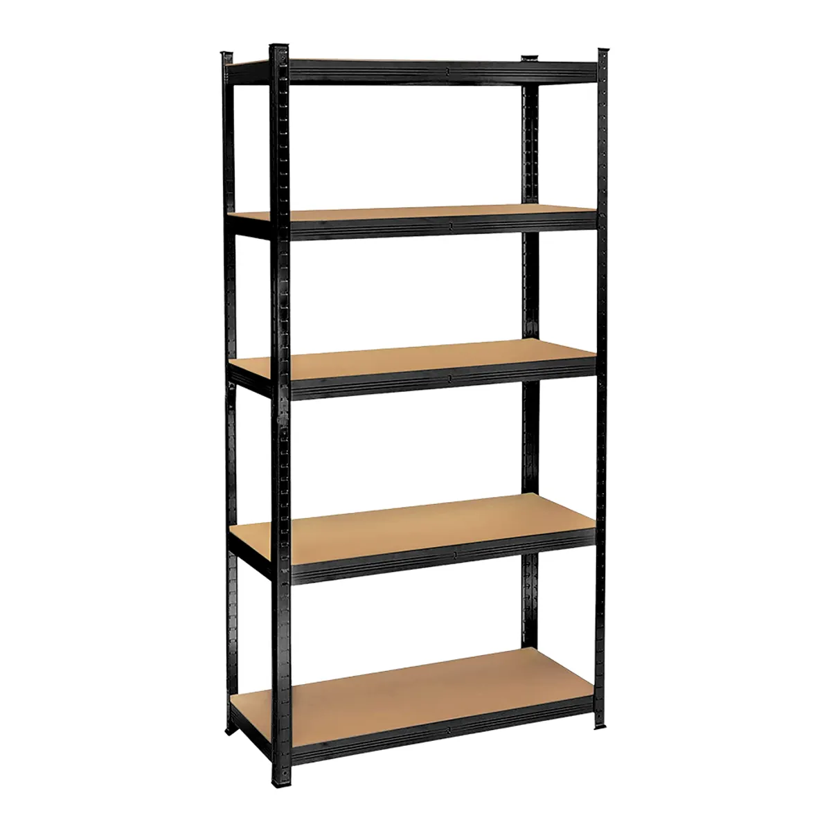HOMEASY - Estante Metálico De 5 Niveles Color Negro