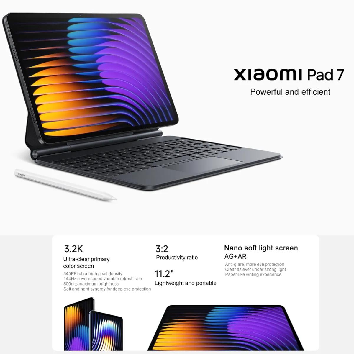 XIAOMI - Xiaomi Pad 7 11.2 pulgadas 12GB 256GB Snapdragon 7+ Gen3 Azul
