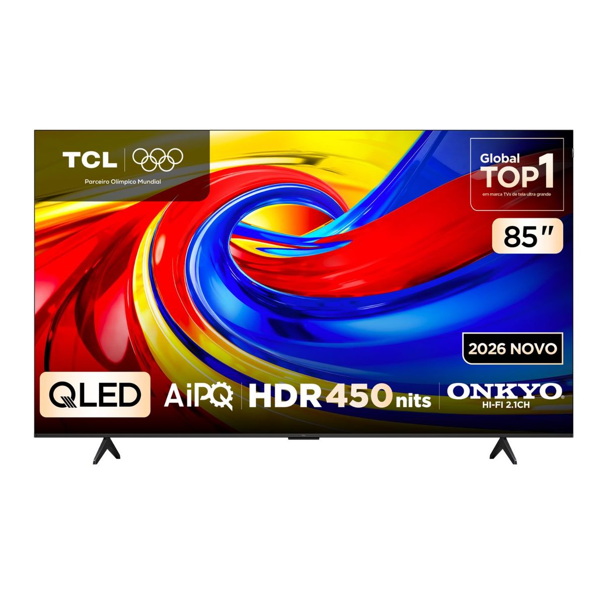TCL - Televisor TCL 85 4K Smart TV QLED 85P7L Google TV