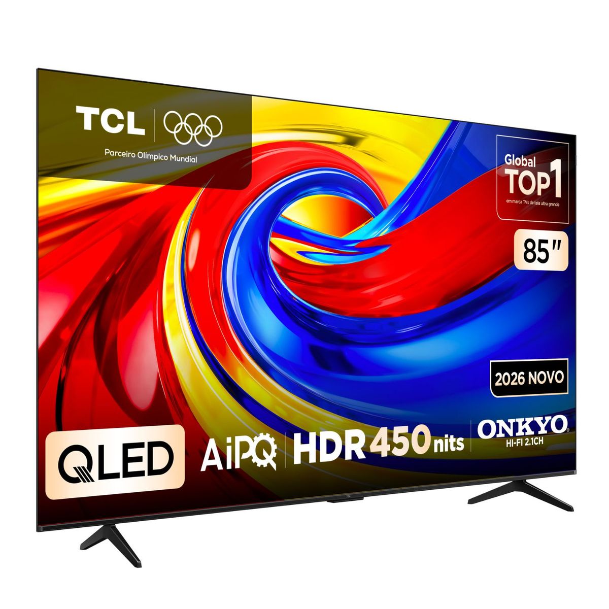 TCL - Televisor TCL 85 4K Smart TV QLED 85P7L Google TV
