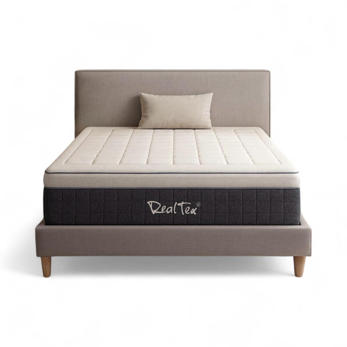 REALTEX - Colchón Real Tex Espuma Viscoelástica Hybrid Doble COL-006