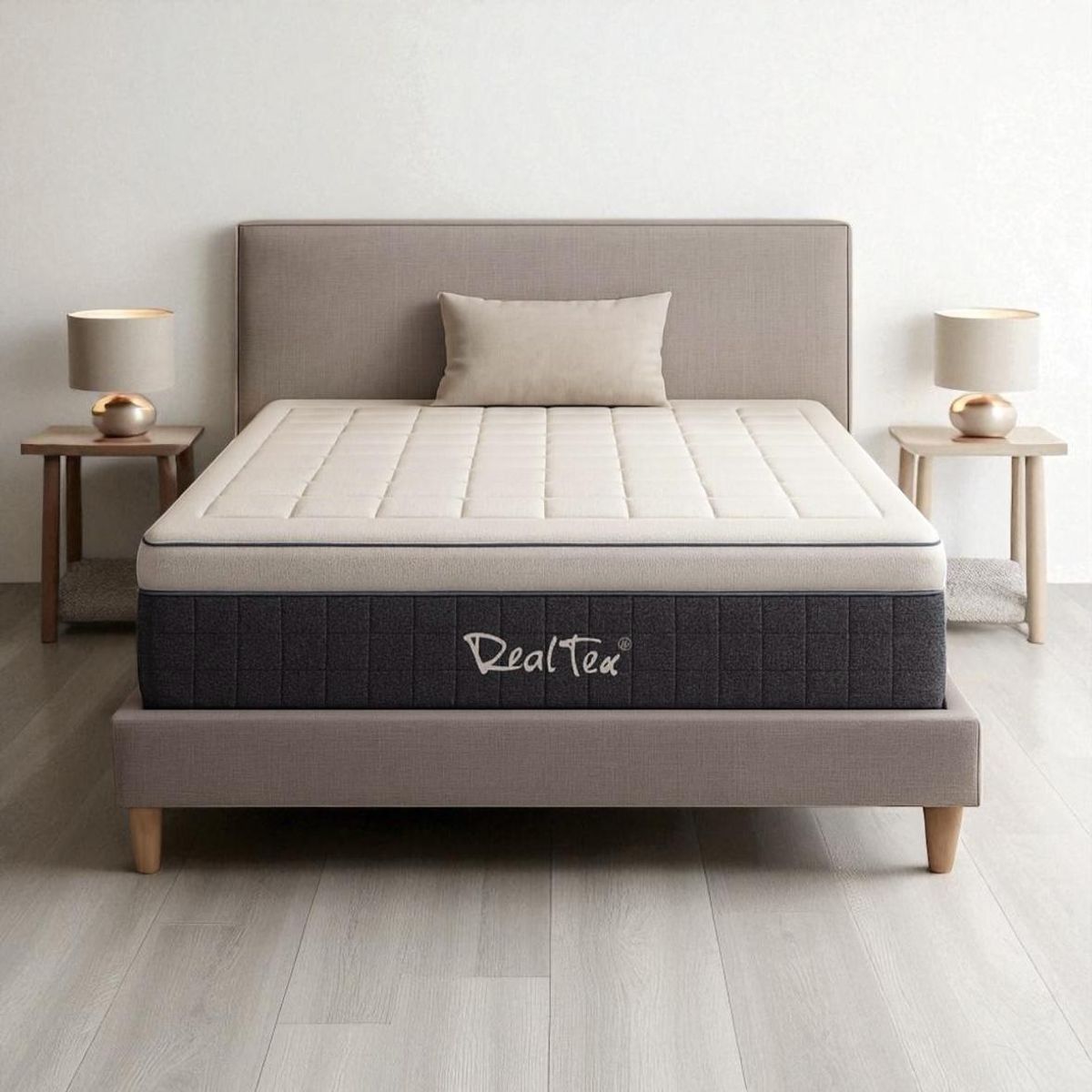 REALTEX - Colchón Real Tex Espuma Viscoelástica Hybrid Doble COL-006
