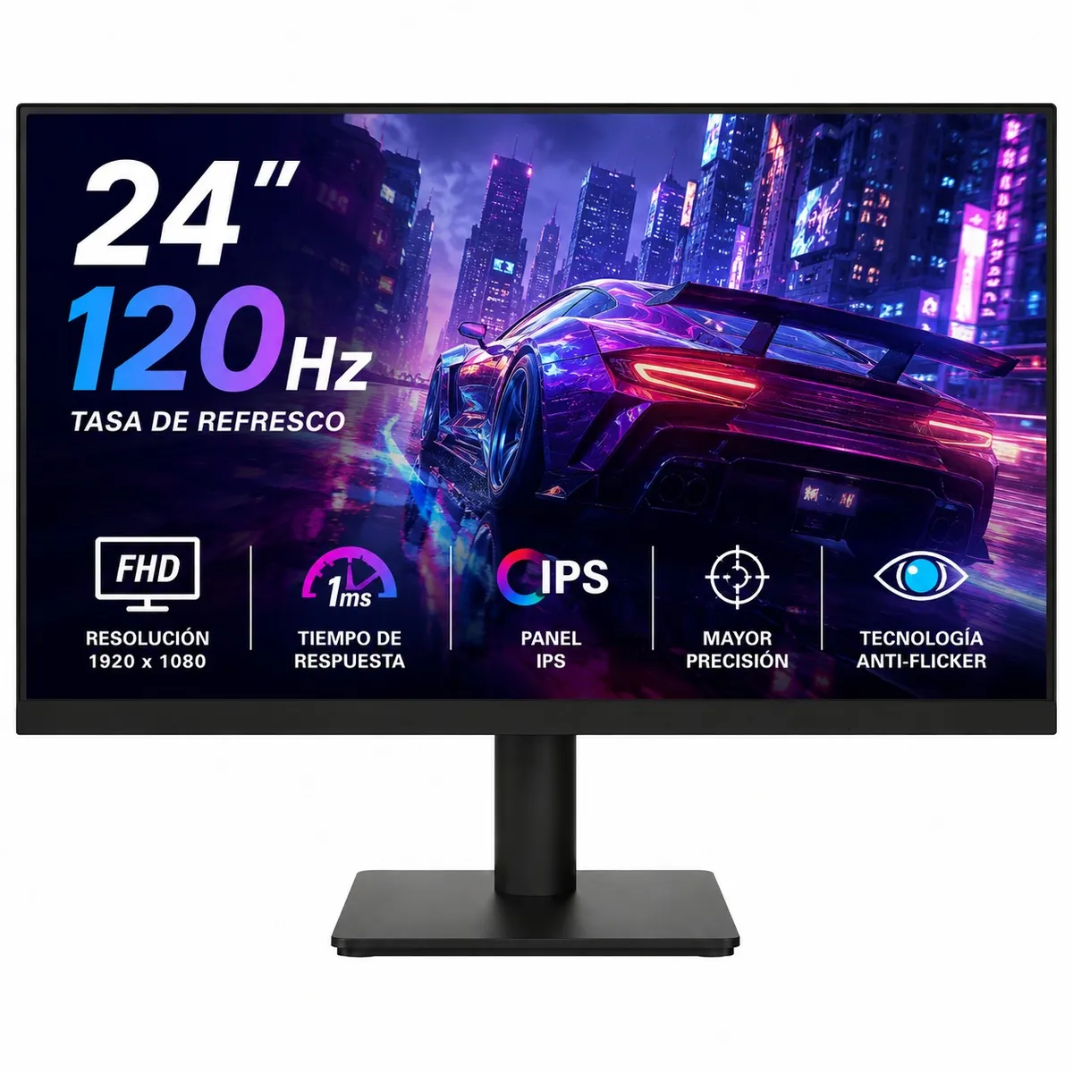 AMD - PC GAMER RYZEN 7 5700G - 32GB RAM - 1.5TB SSD - 7 FANS RGB - MONITOR 24" 120Hz + Combo 4 EN 1