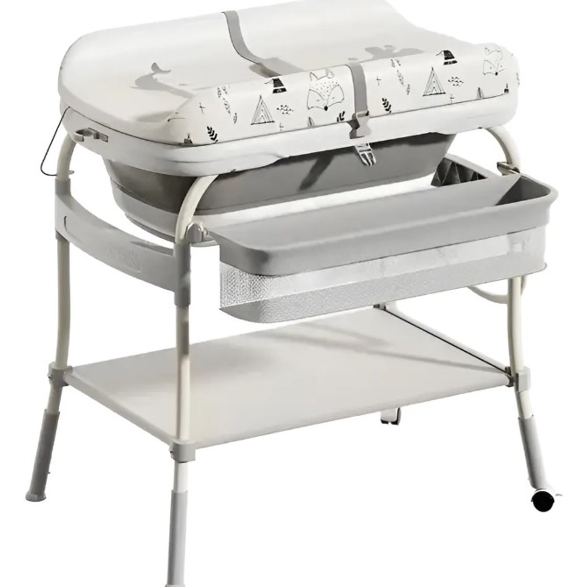 FRAGOLA KIDS - Bañera Bebe Con Cambiador Soporte Niño Niña Termometro
