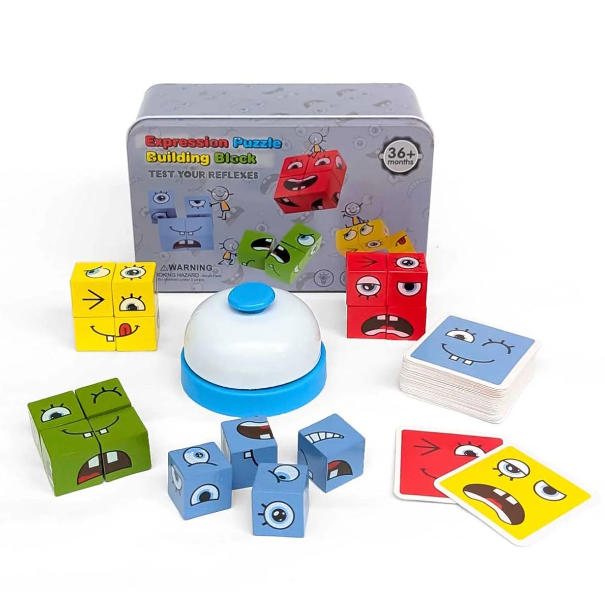 GENERIC - Juego Cubo Rubik Caritas Puzzle  Juguete  Didáctico
