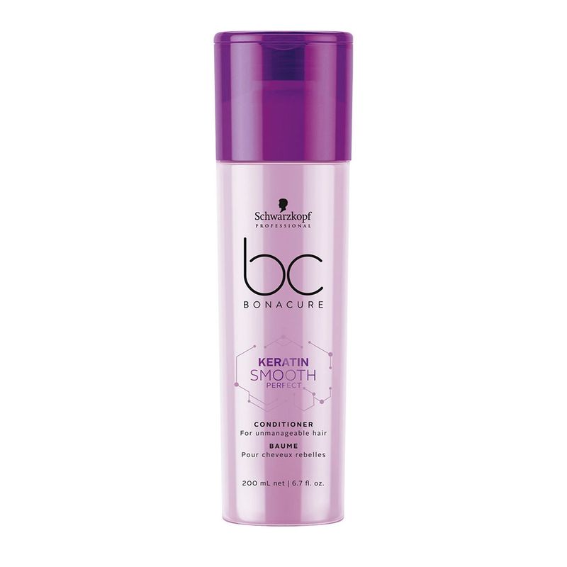 BONACURE BY SCHWARZKOPF - Acondicionador Bonacure By Schwarzkopf Bonacure keratin smooth perfect: cabellos rebeldes y gruesos Anti-frizz 150 ml