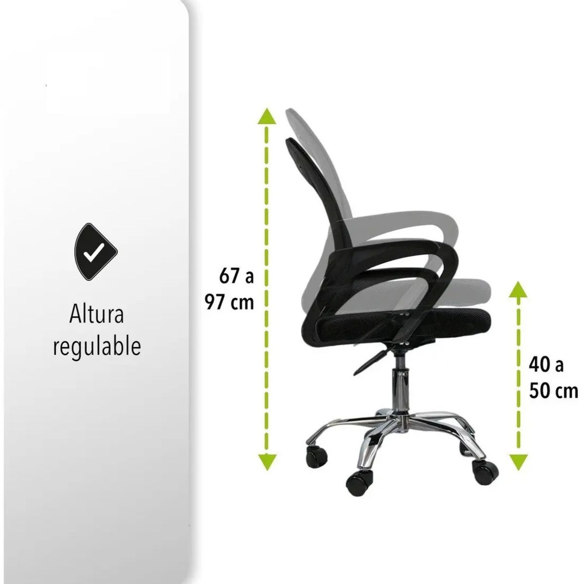 ELITE - Silla Ergonómica Para Oficina Con Respaldo Alto