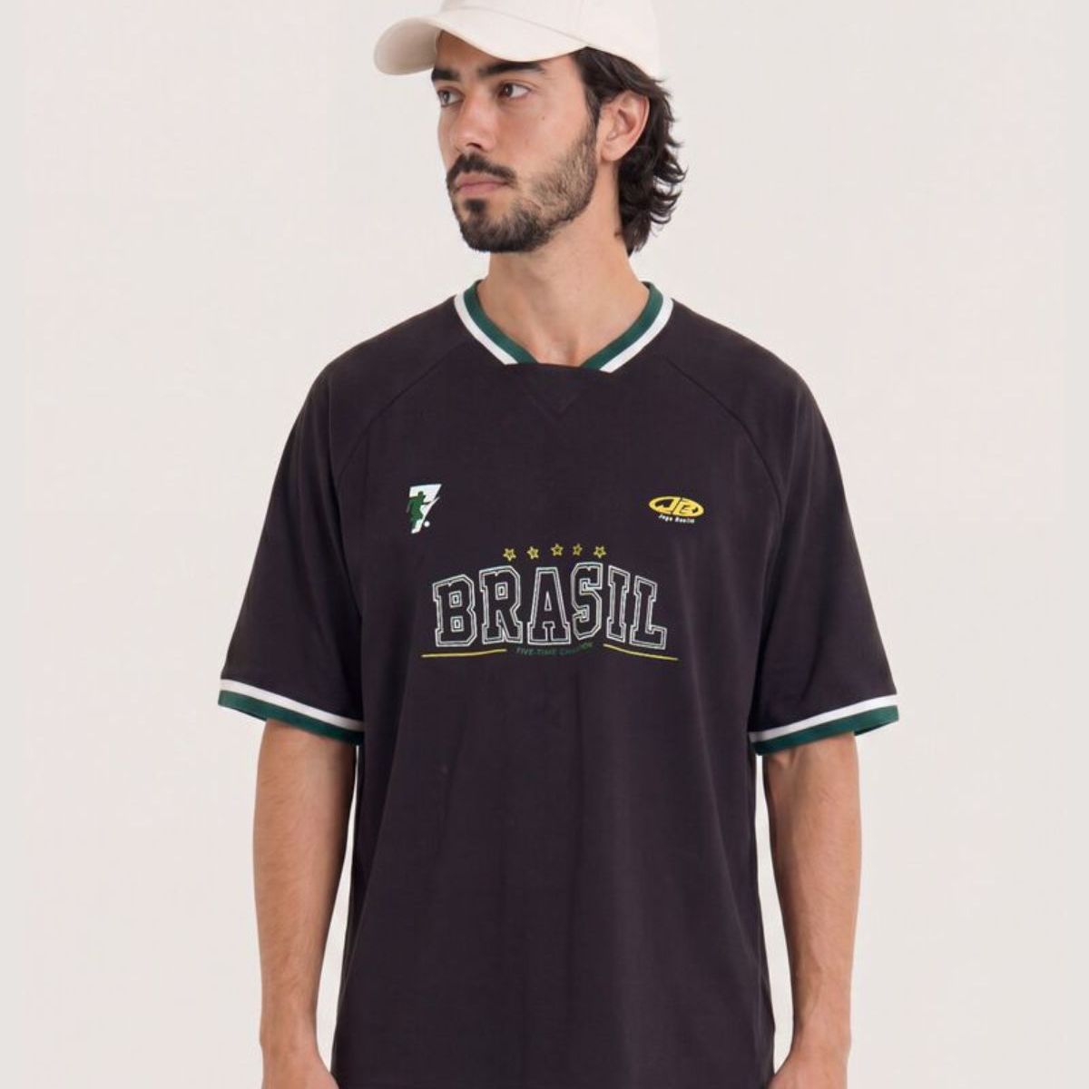 OSTU - Camiseta De Hombre Mundial Brasil 2026 Ostu Negro #60098333