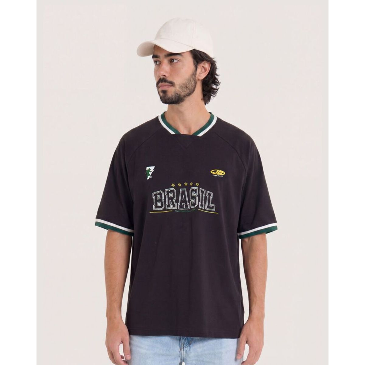 OSTU - Camiseta De Hombre Mundial Brasil 2026 Ostu Negro #60098333