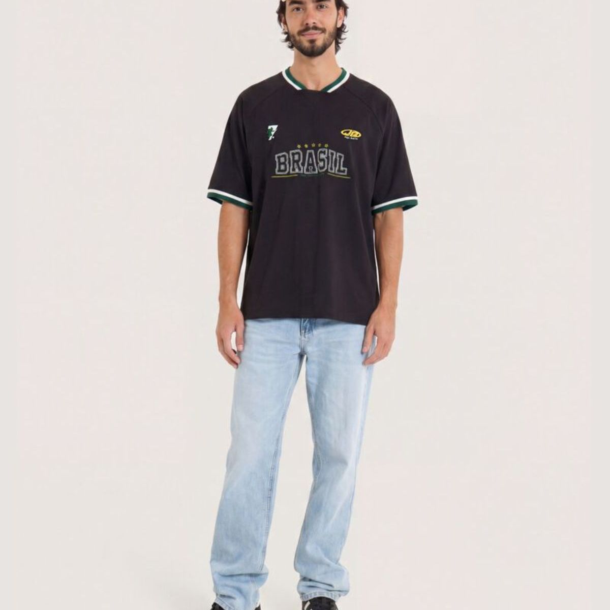 OSTU - Camiseta De Hombre Mundial Brasil 2026 Ostu Negro #60098333