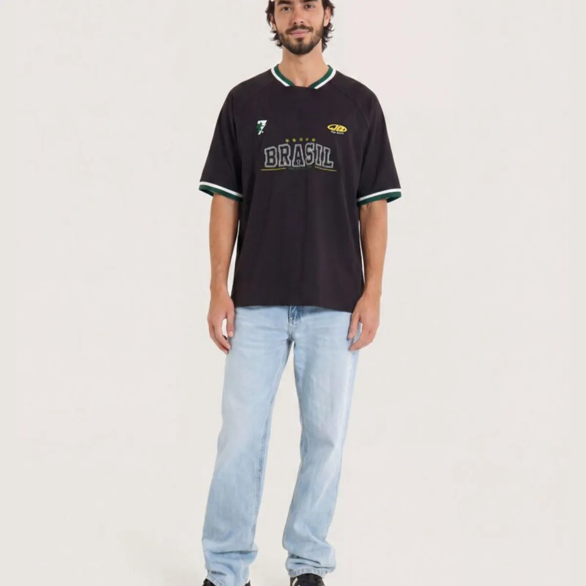OSTU - Camiseta De Hombre Mundial Brasil 2026 Ostu Negro #60098333