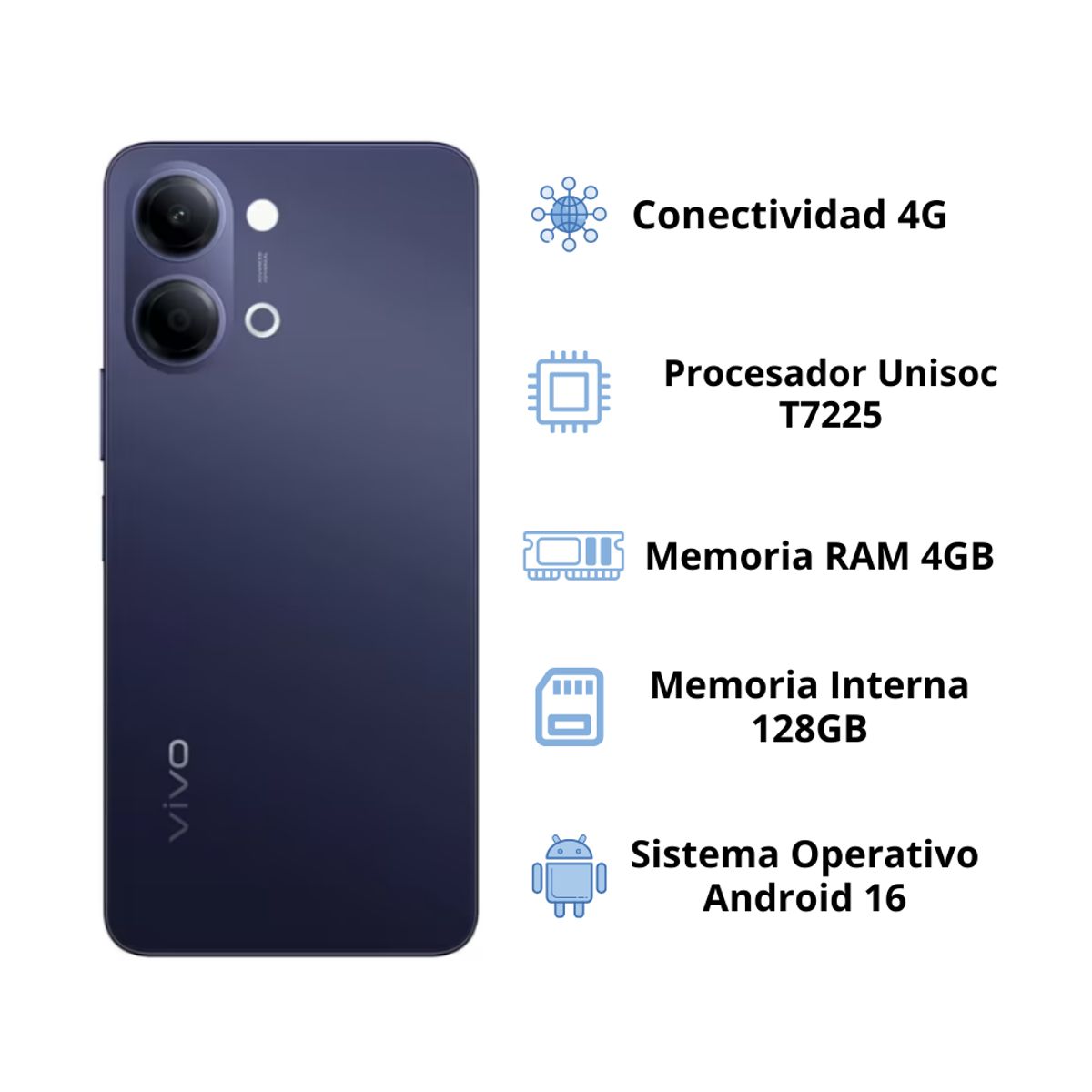 VIVO - Celular Vivo Y05 128GB 4GB