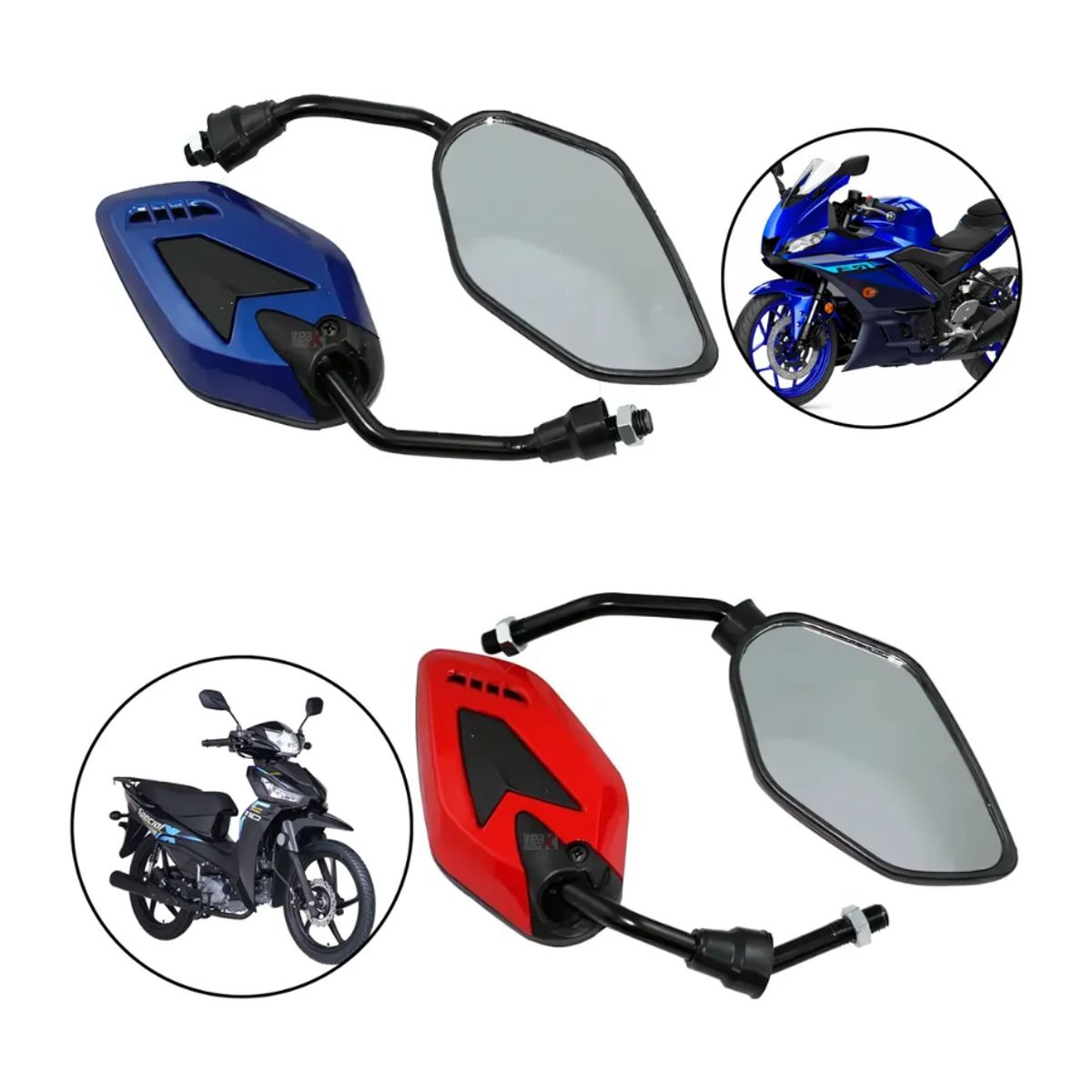 GENERICO - Espejos Moto, Espejos Lujo, Espejos Universales Para Moto