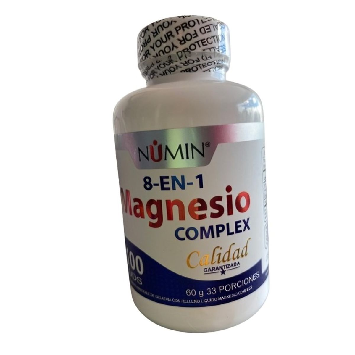 GENERICO - MAGNESIO COMPLEX 100 UND. 8EN1 citrato, óxido lactato malato treonato cloruro gluconato
