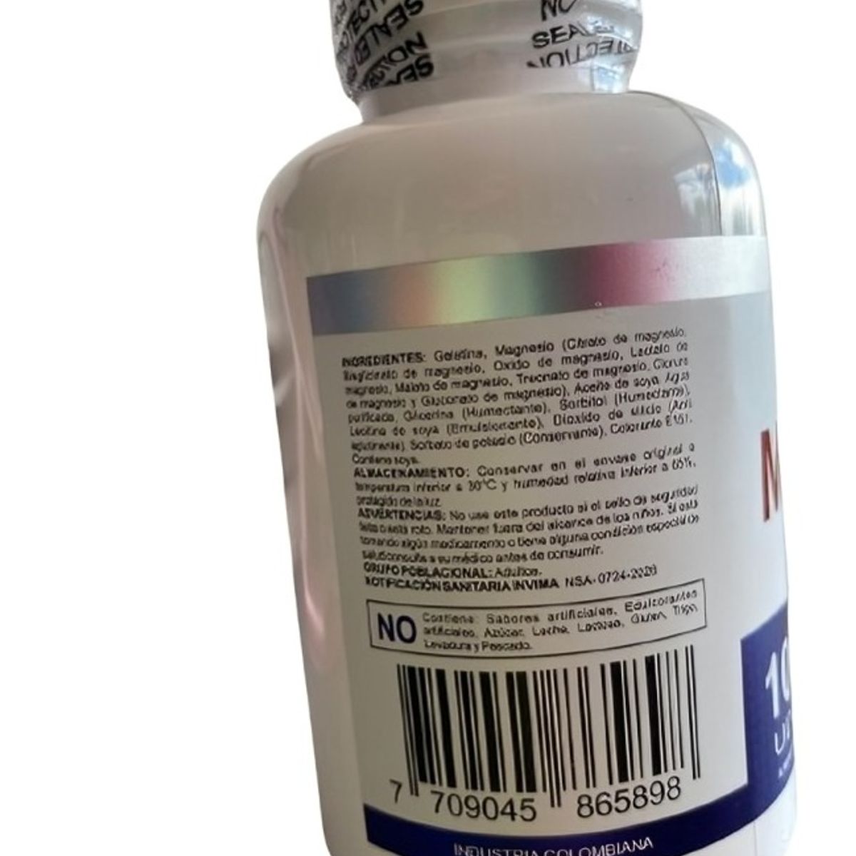 GENERICO - MAGNESIO COMPLEX 100 UND. 8EN1 citrato, óxido lactato malato treonato cloruro gluconato