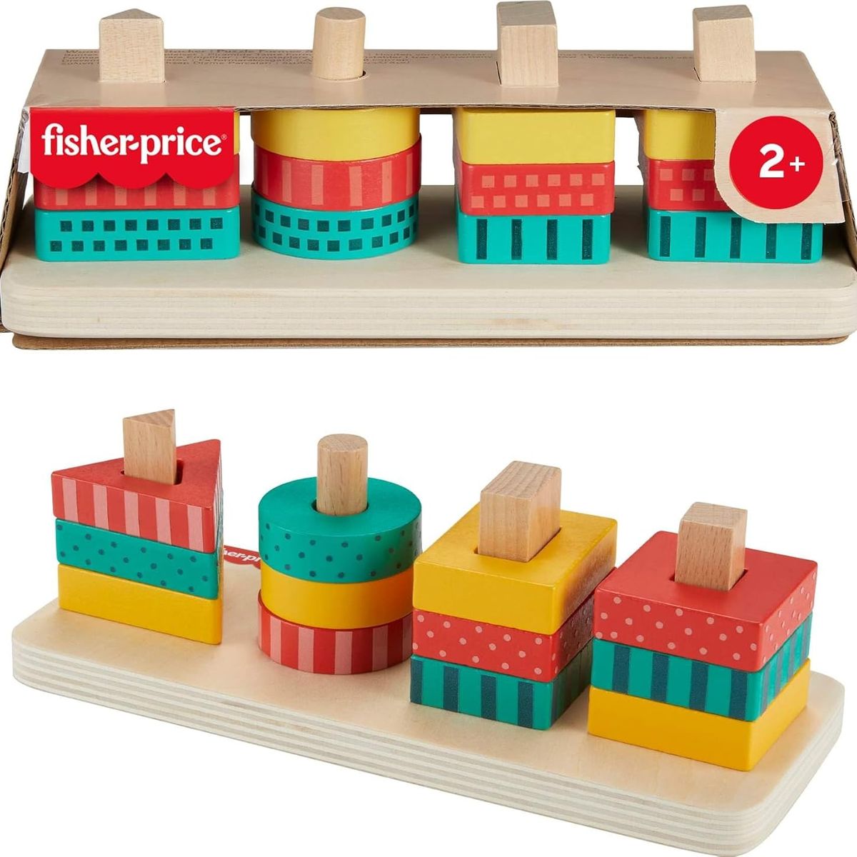 FISHER PRICE - Juego Clasificador Torre de Formas para Bebés Fisher Price