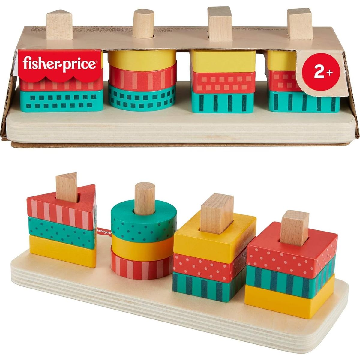 FISHER PRICE - Juego Clasificador Torre de Formas para Bebés Fisher Price