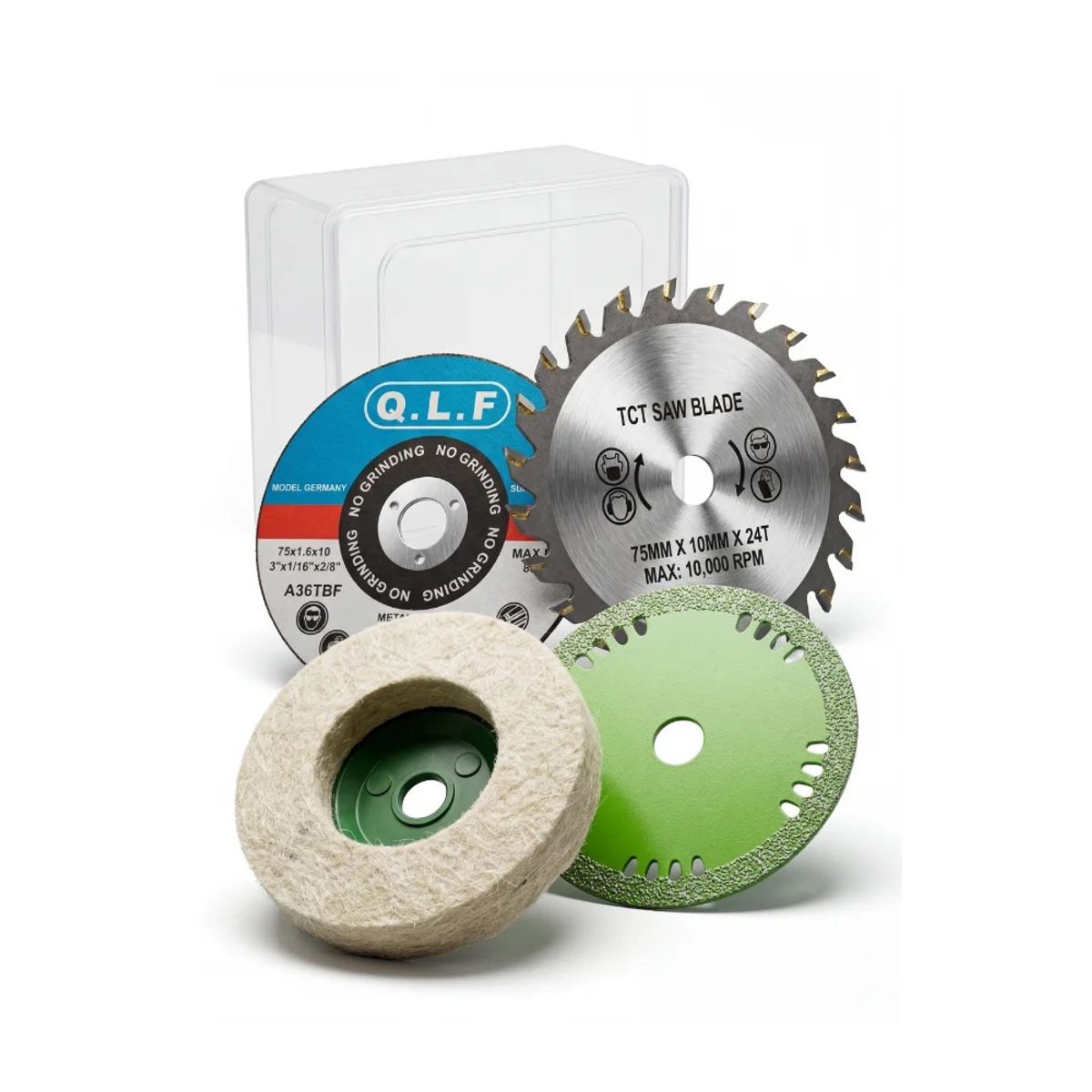 TELEVENTAS COM - Set de Discos para Pulidora Angular 76 mm x 4 Piezas Multifunción