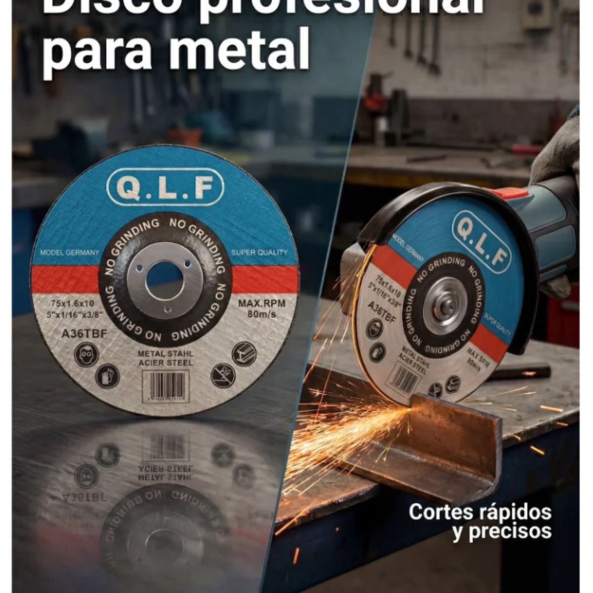 TELEVENTAS COM - Set de Discos para Pulidora Angular 76 mm x 4 Piezas Multifunción