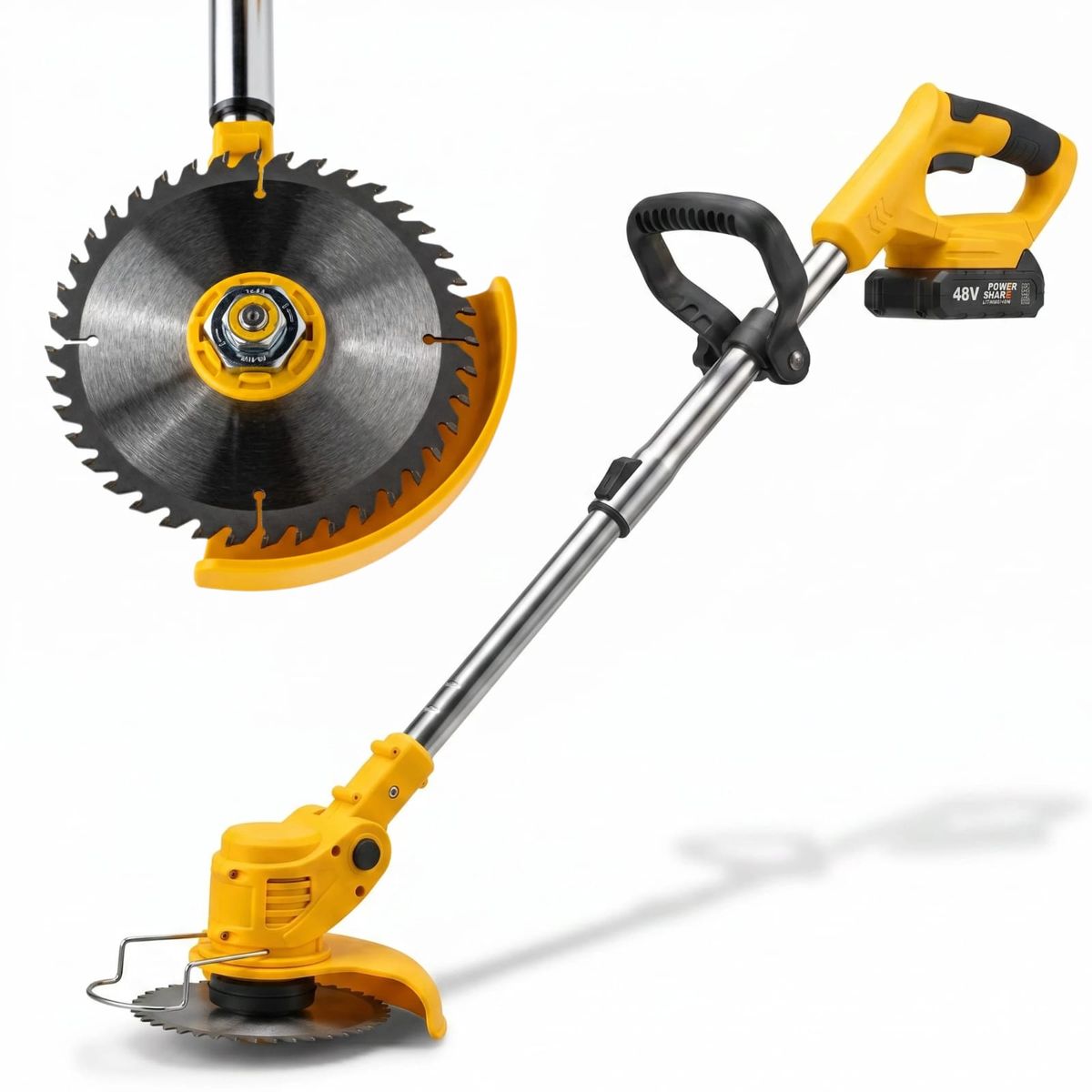 PROTOOL - Guadaña Eléctrica 2 Baterías Inalámbrica Protool 300w Jardín