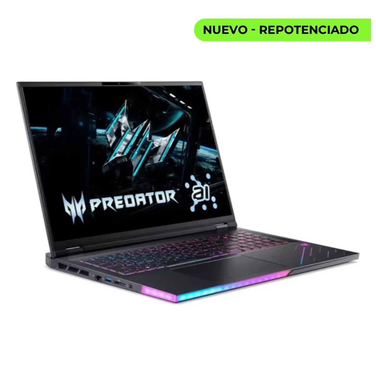 ACER - Portatil Acer Predator Helios Ultra 9 275HX Ram 64GB SSD 2TB RTX 5080 16GB Pantalla 18" WQXGA 240HZ