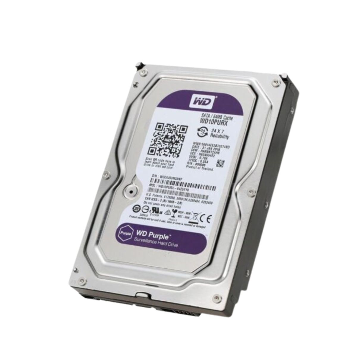 WESTERN DIGITAL - Disco Duro 1tb Purple Western Digital Dvr Vigilancia