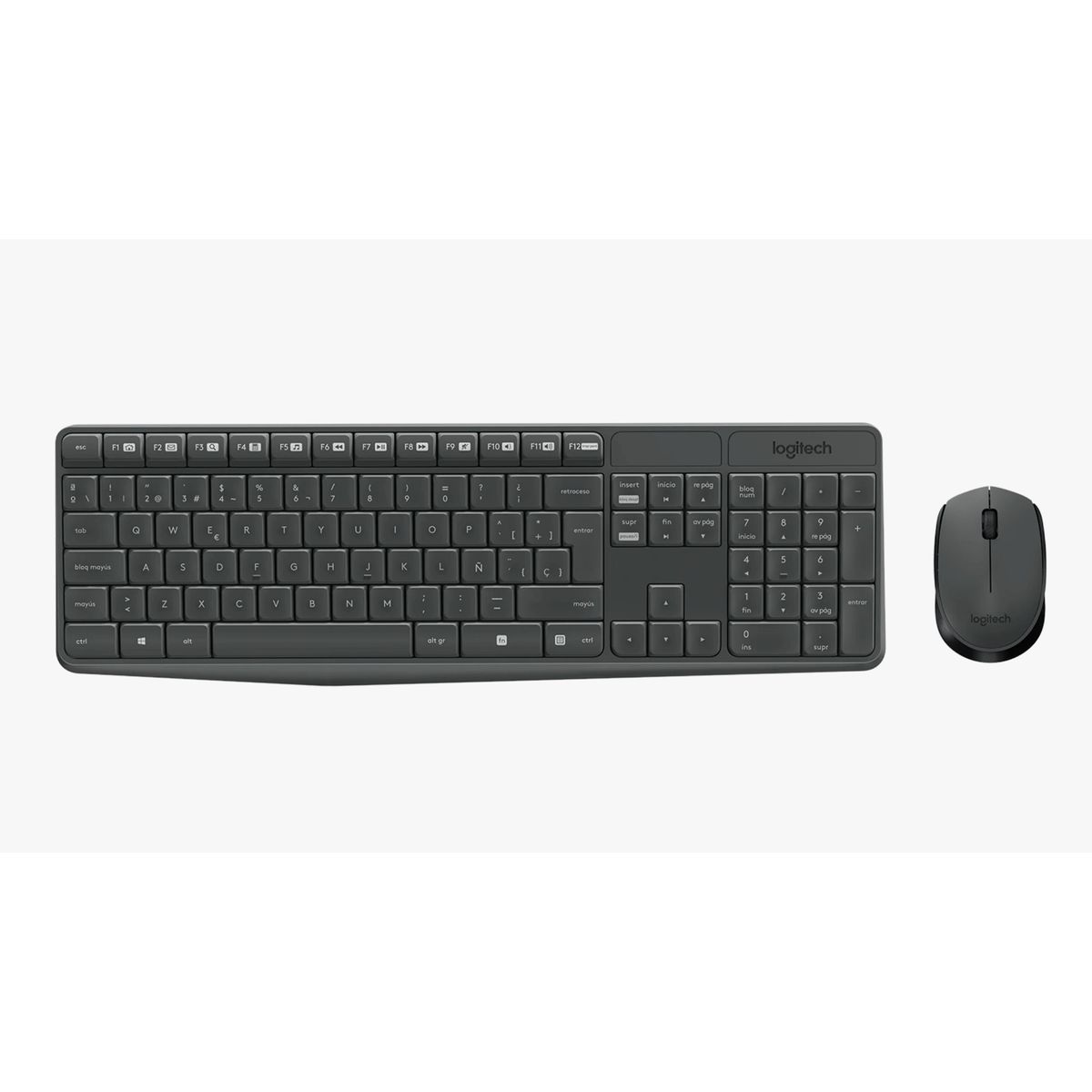 LOGITECH - COMBO LOGITECH TECLADO Y MOUSE INALAMBRICO MK235 NEGRO