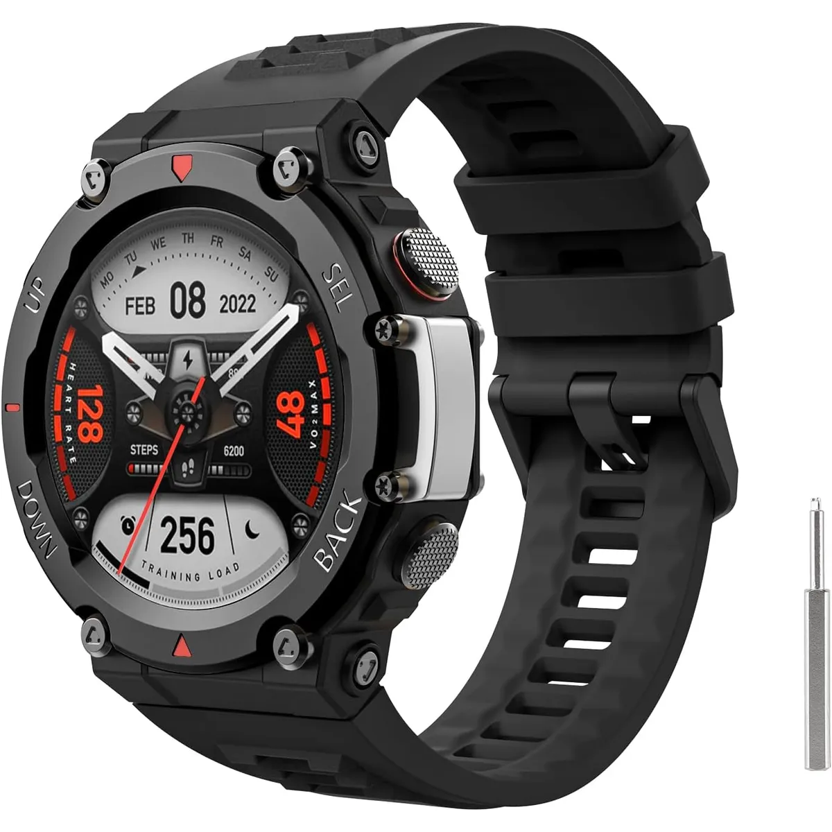 AMAZFIT - Amazfit T-Rex 2 display de 1.39" Negro