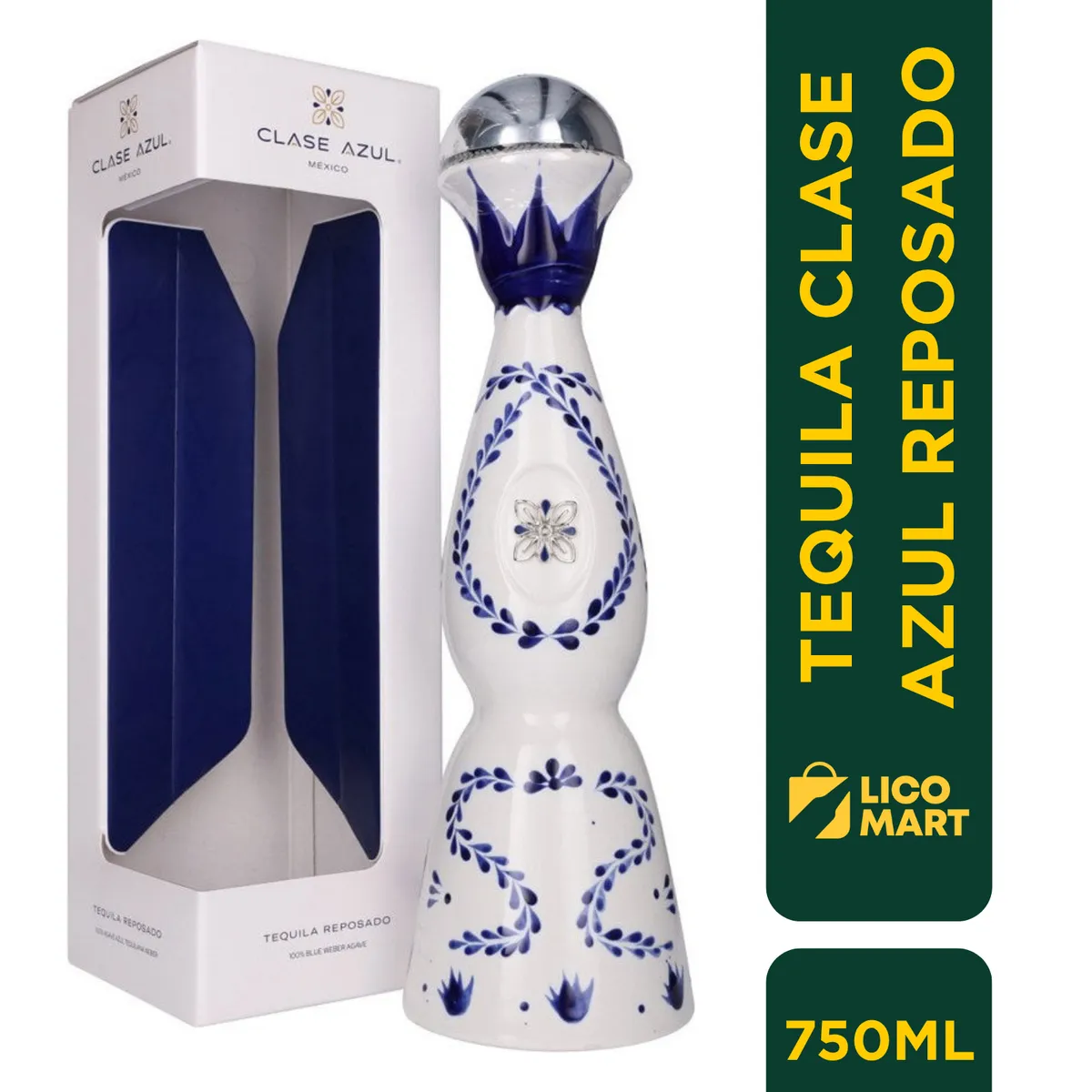 GENERICO - TEQUILA CLASE AZUL REPOSADO 750 ML