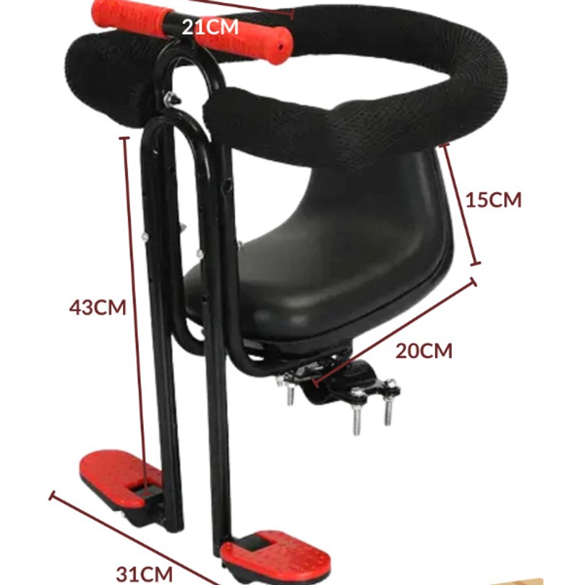 GENERAL - Silla Para Bicicleta porta  Niños-a  Hasta 5 Años