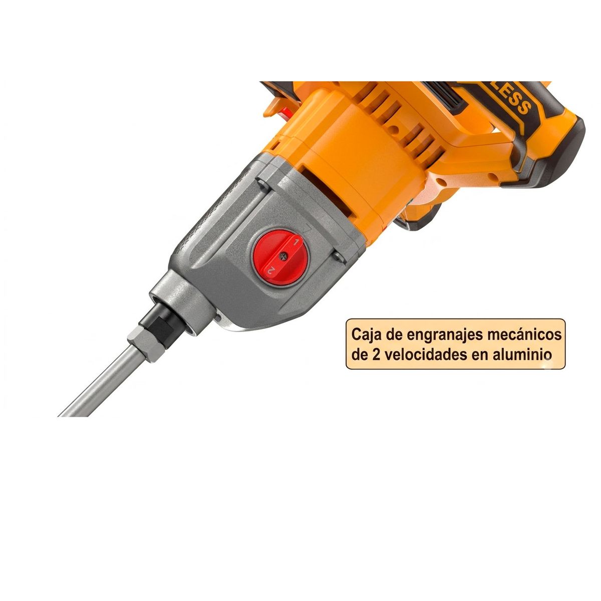 INGCO - Mezcladora de Pintura y Concreto Inalámbrica INGCO 20V 800RPM UMXLI20162