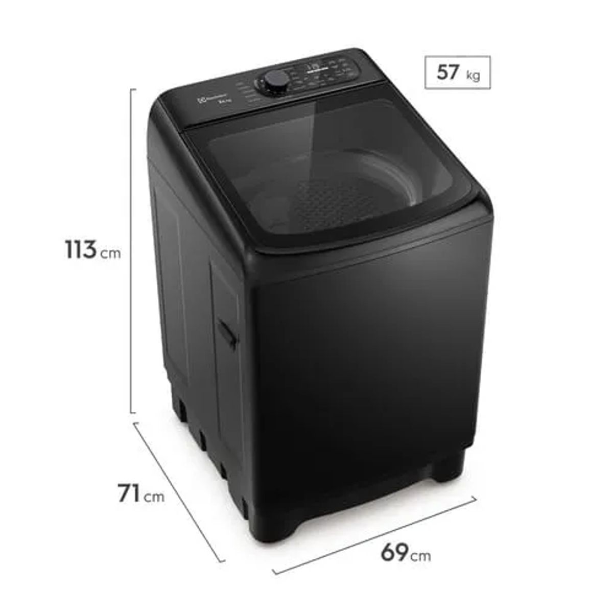 ELECTROLUX - Lavadora Electrolux Carga Superior 24Kg Jet&clean Negra EWIY24F6XSZB