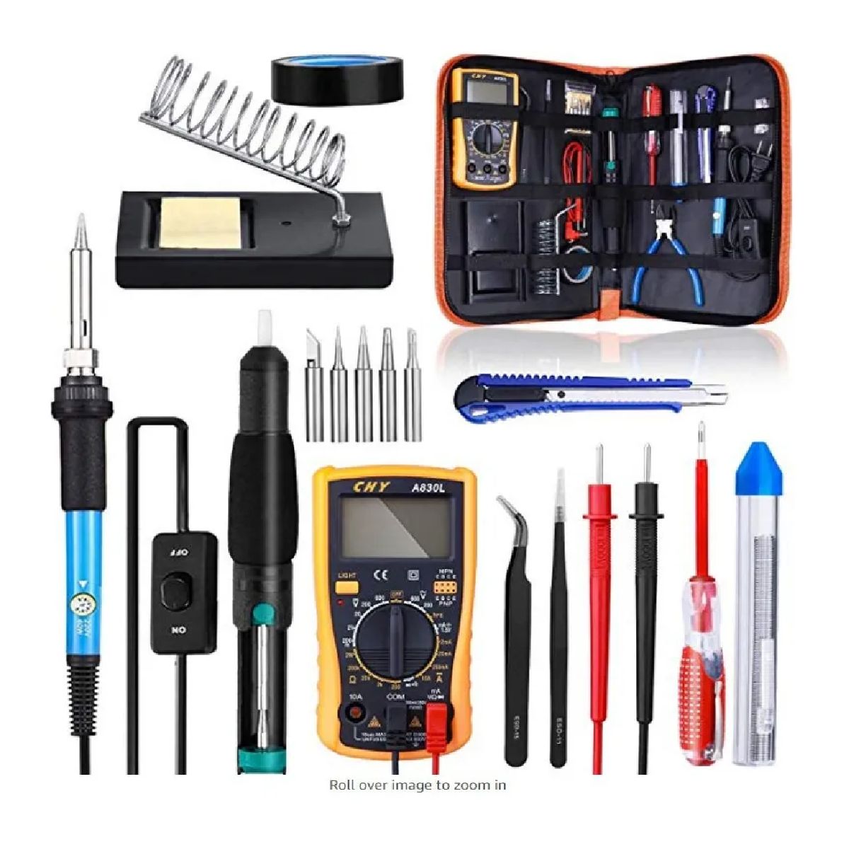 OEM - Kit De Soldadura Completo Electrónica Cautín + Multímetro
