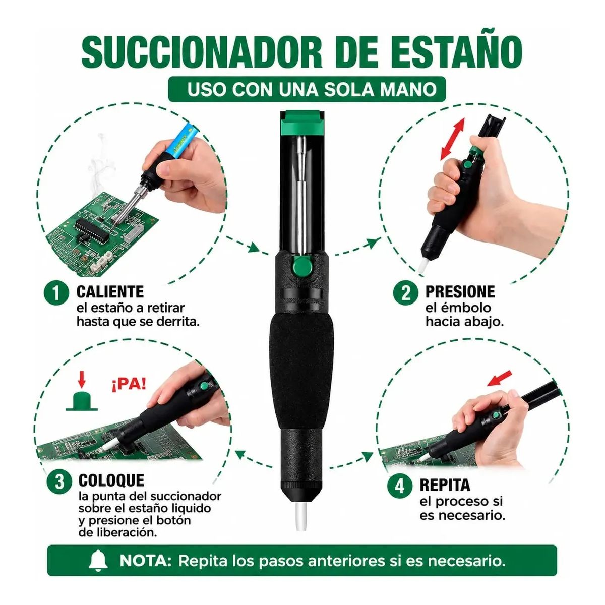 OEM - Kit De Soldadura Completo Electrónica Cautín + Multímetro