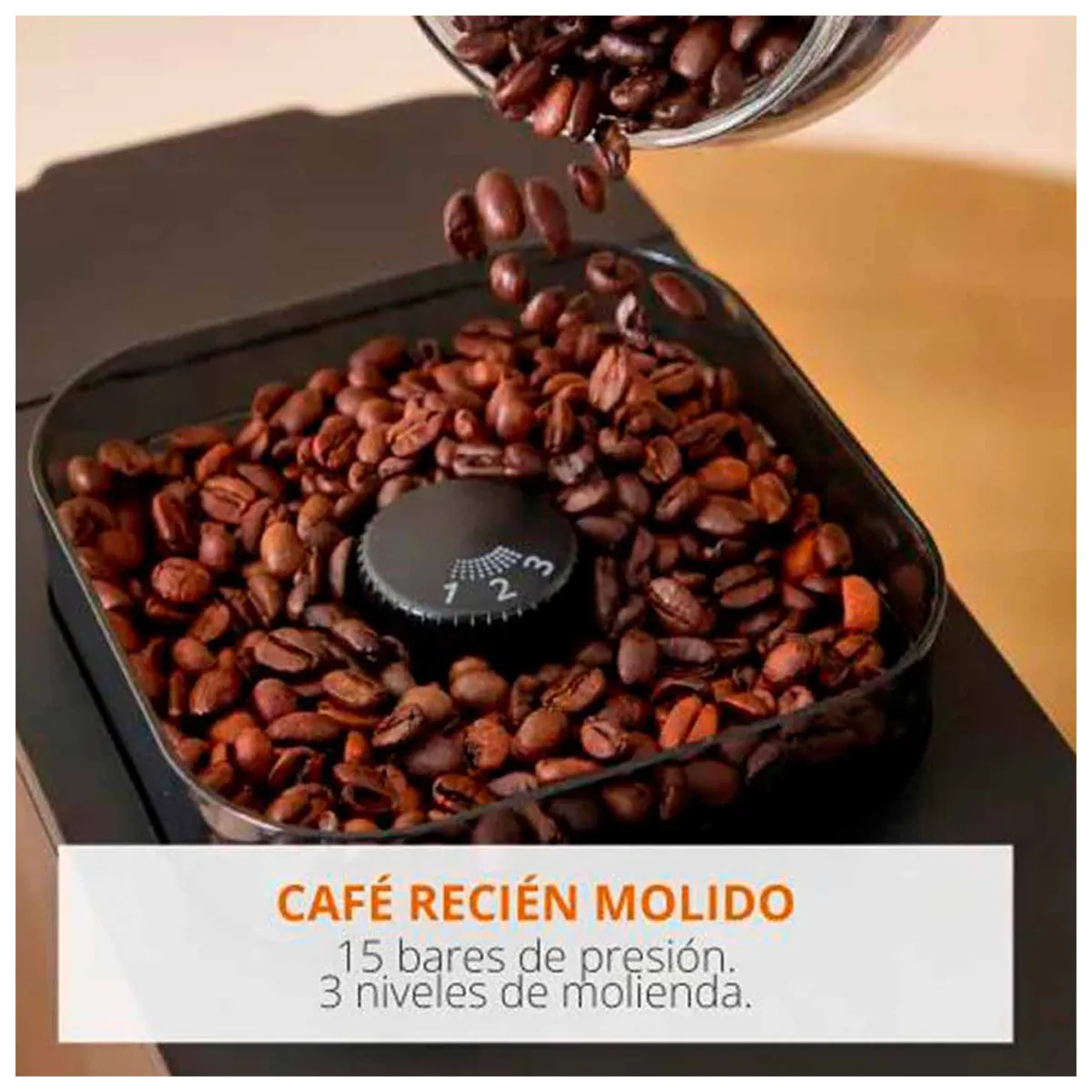KRUPS - Cafetera automática compacta KRUPS Coffee Crush Extra con molinillo, 15 Bares