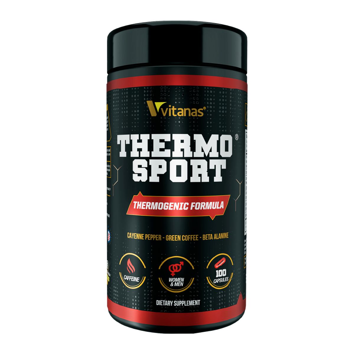 VITANAS - THERMO SPORT -  100 CÁPSULAS - TERMOGÉNICO