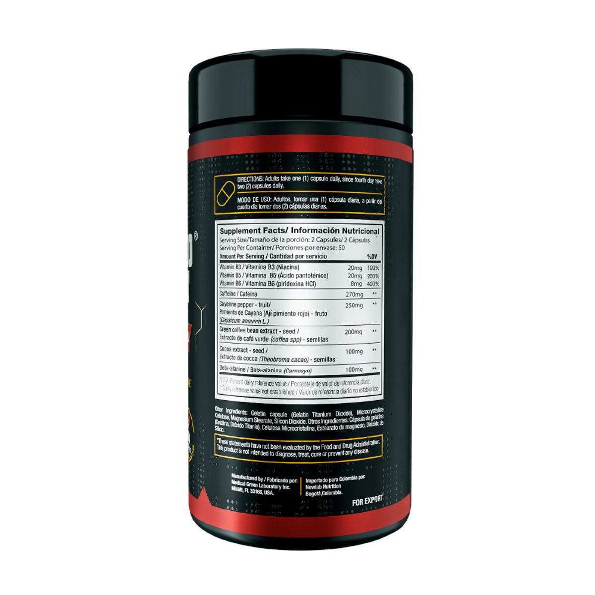 VITANAS - THERMO SPORT -  100 CÁPSULAS - TERMOGÉNICO